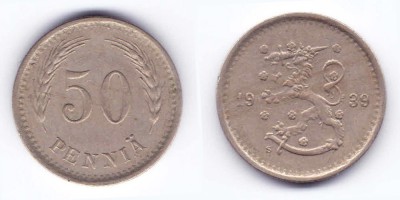 50 penniä 1939
