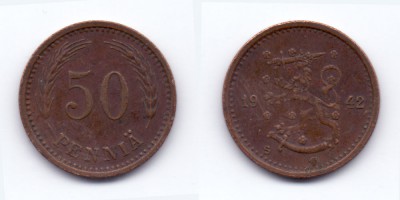 50 penniä 1942