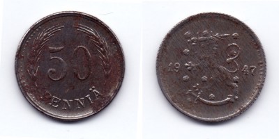 50 penniä 1947
