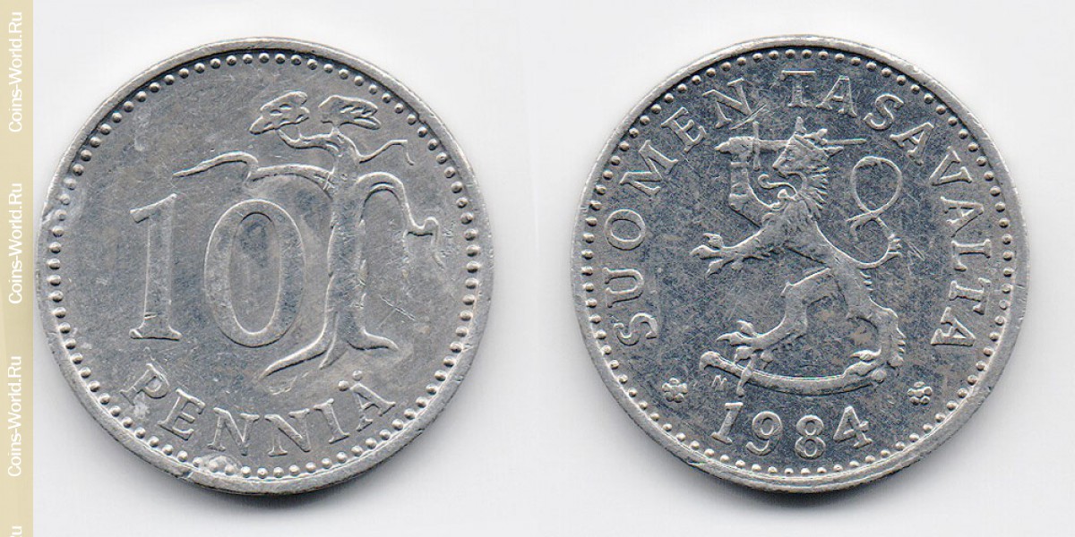 10 penniä 1984 Finland