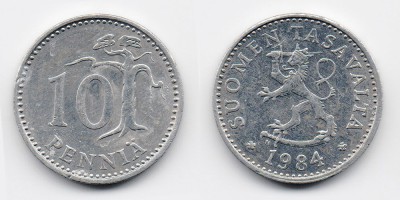 10 penniä 1984