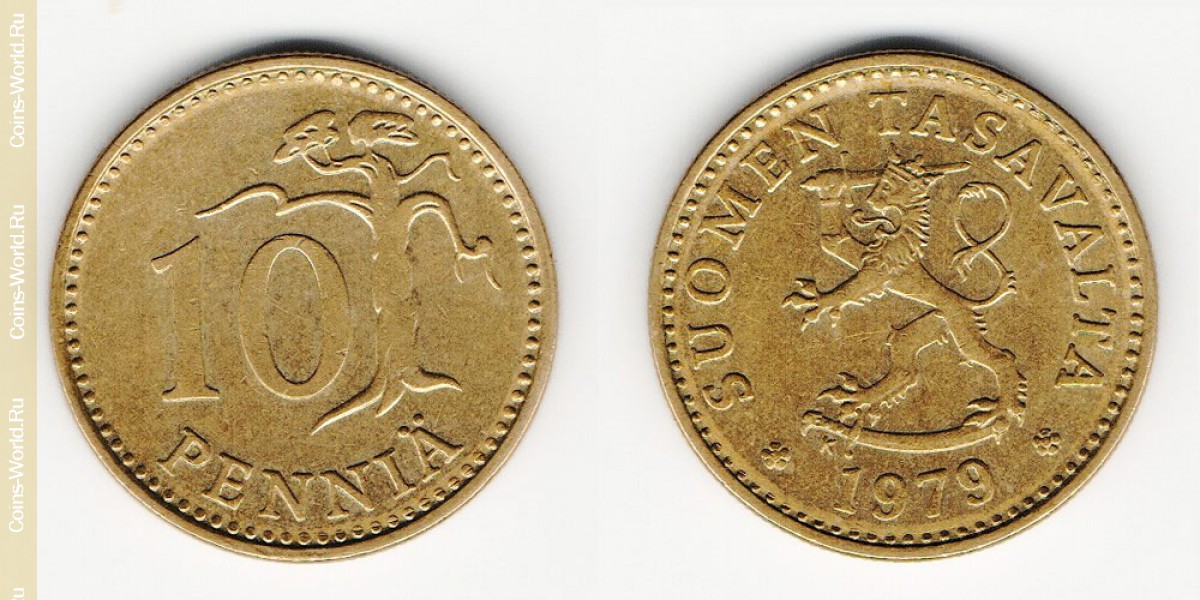 10 penniä 1979 Finland