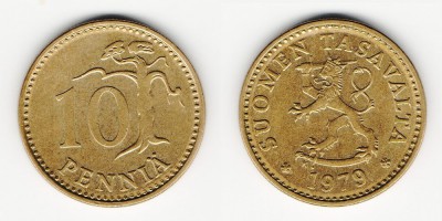 10 penniä 1979