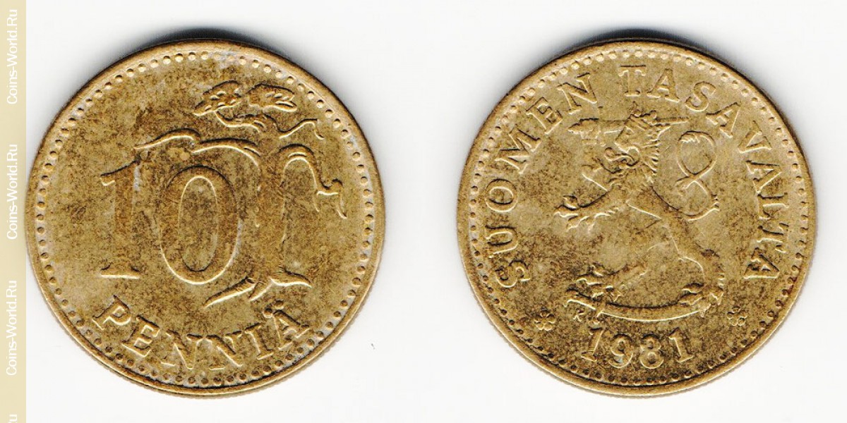 10 Penny 1981 Finnland