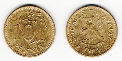 10 пенни 1981 года