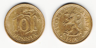 10 пенни 1982 года 