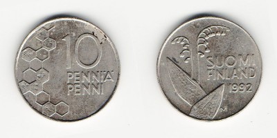 10 penniä 1992