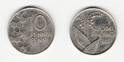 10 penniä 1995