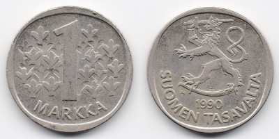 1 markka 1990