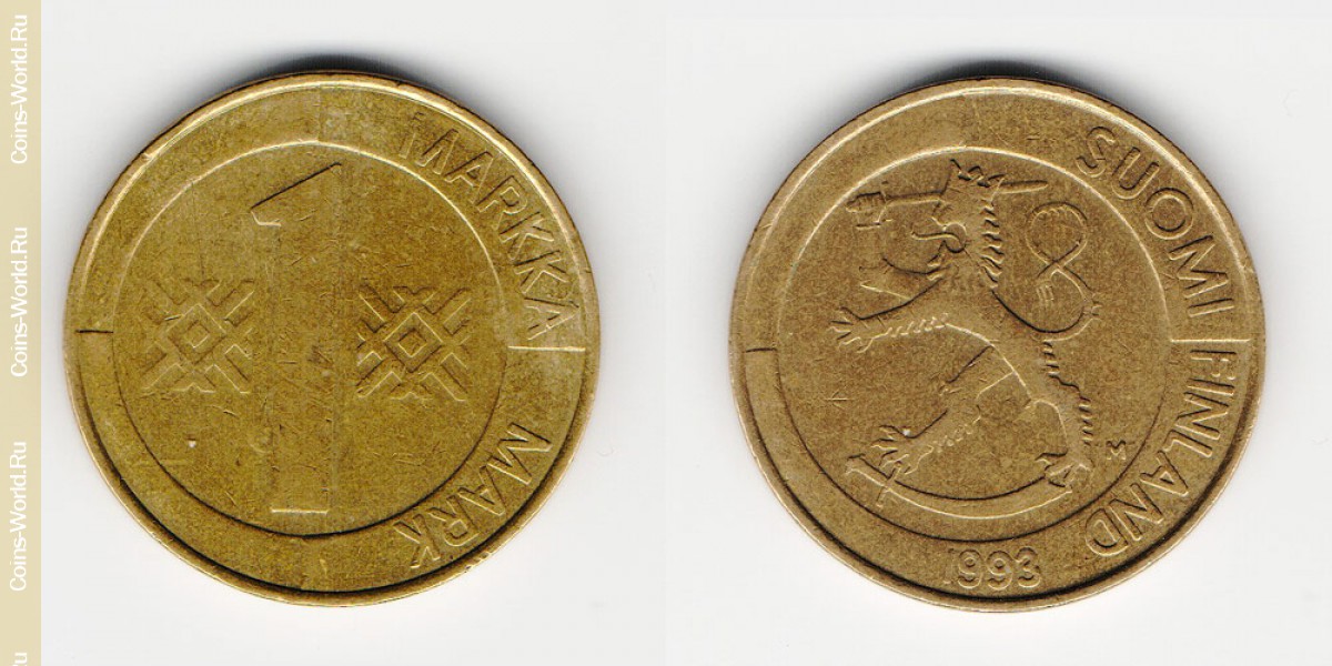 1 марка 1993 года Финляндия