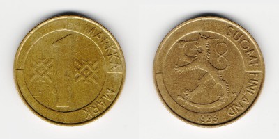 1 markka 1993