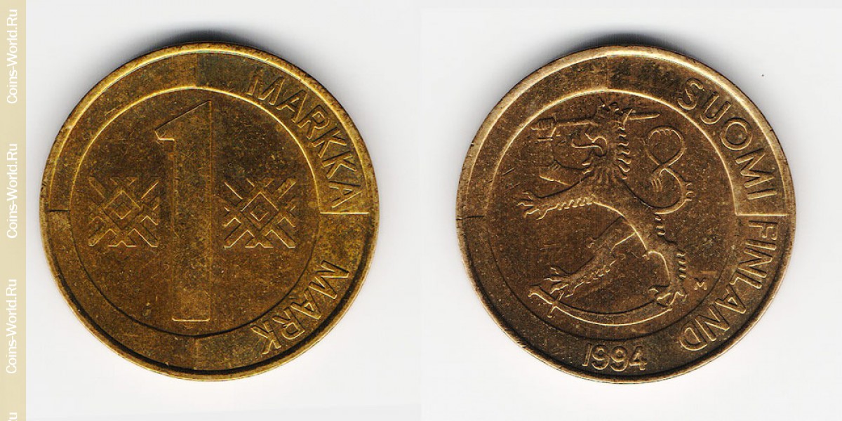 1 markka 1994 Finland