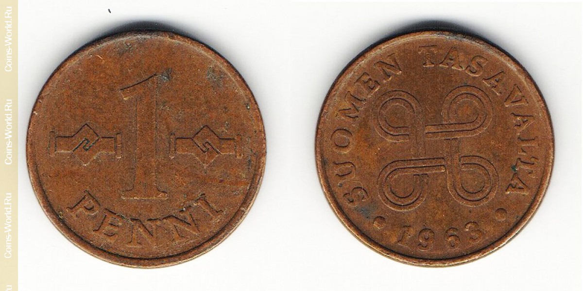 1 penni 1963 Finland