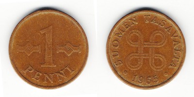 1 пенни 1965 года 