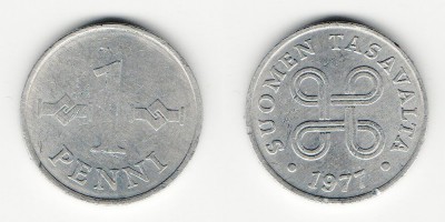 1 penni 1977