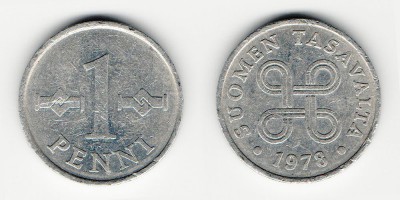 1 пенни 1978 года