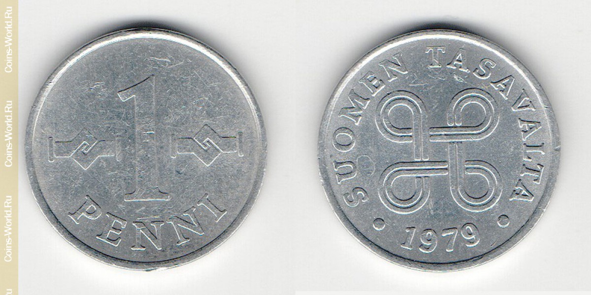 1 пенни 1979 года Финляндия