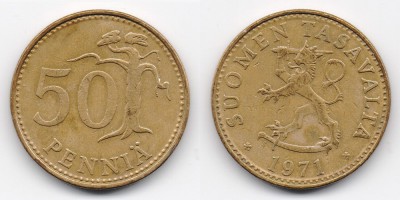 50 penniä 1971