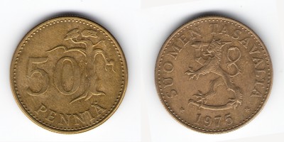 50 penniä 1975