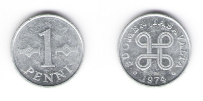 1 penni 1974