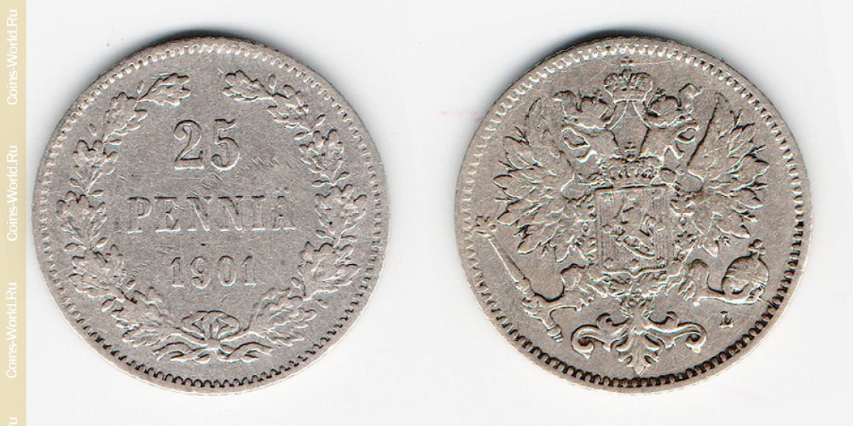 25 penniä 1901, Finlândia