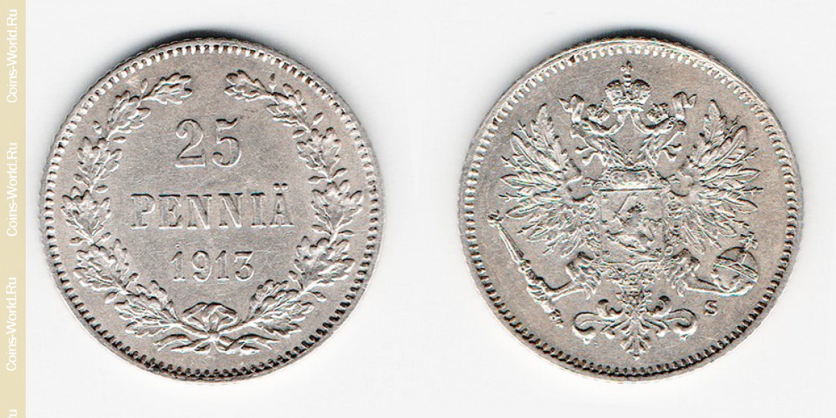 25 penniä 1913 Finland