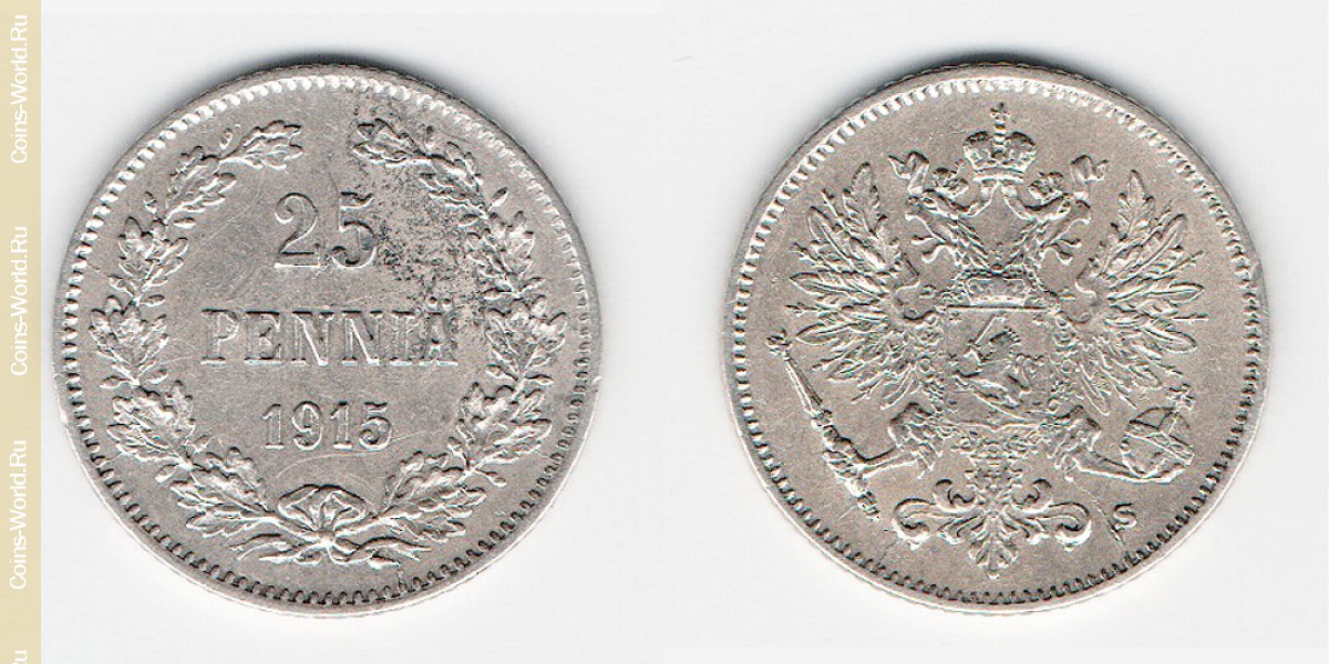 25 penniä 1915 Finlandia