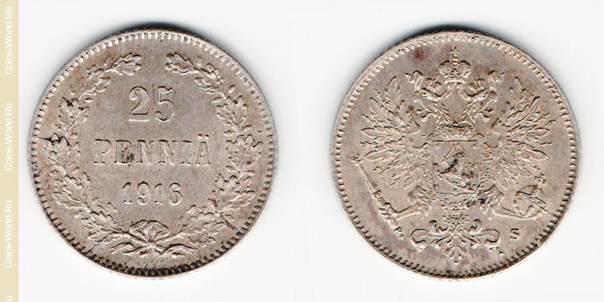 25 penniä 1916 Finland