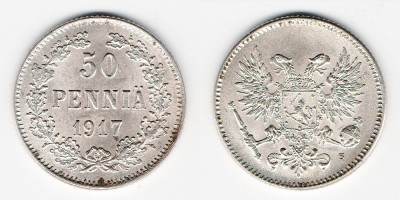 50 penniä 1917