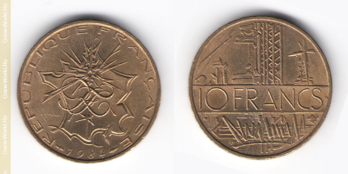 10 francos 1984 França