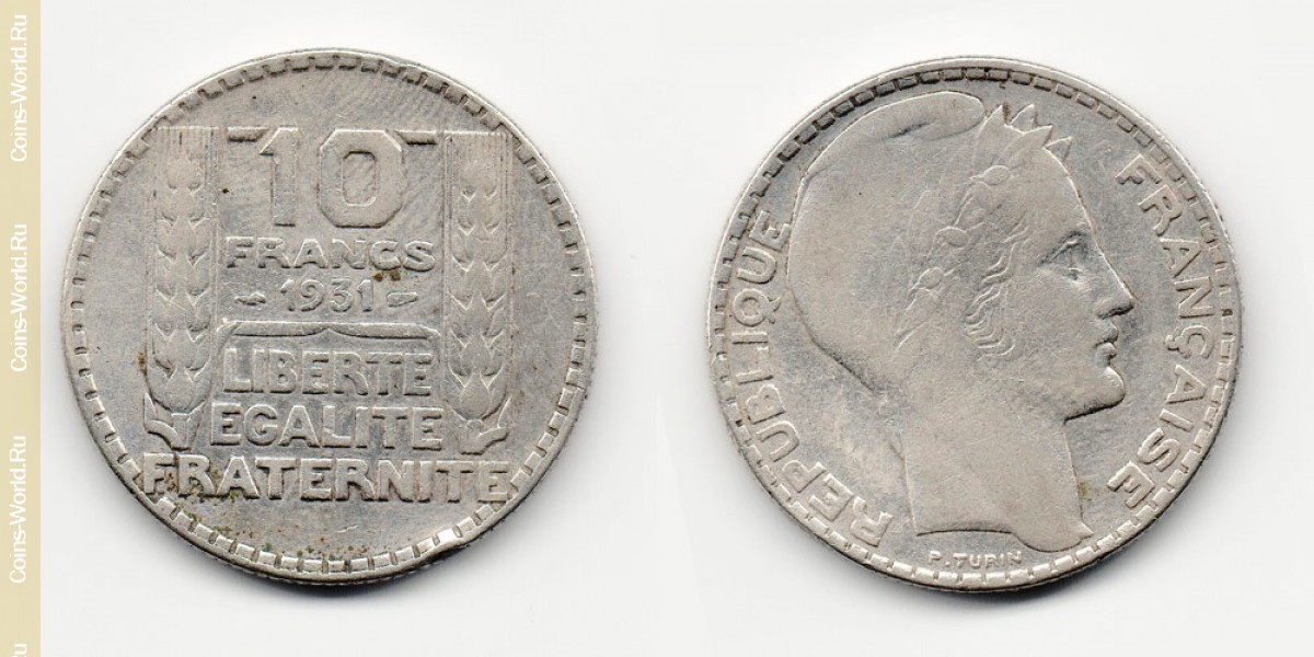 10 francos 1931 a França
