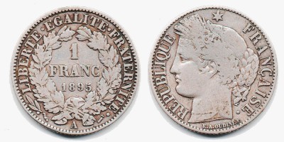 1 франк 1895 года А