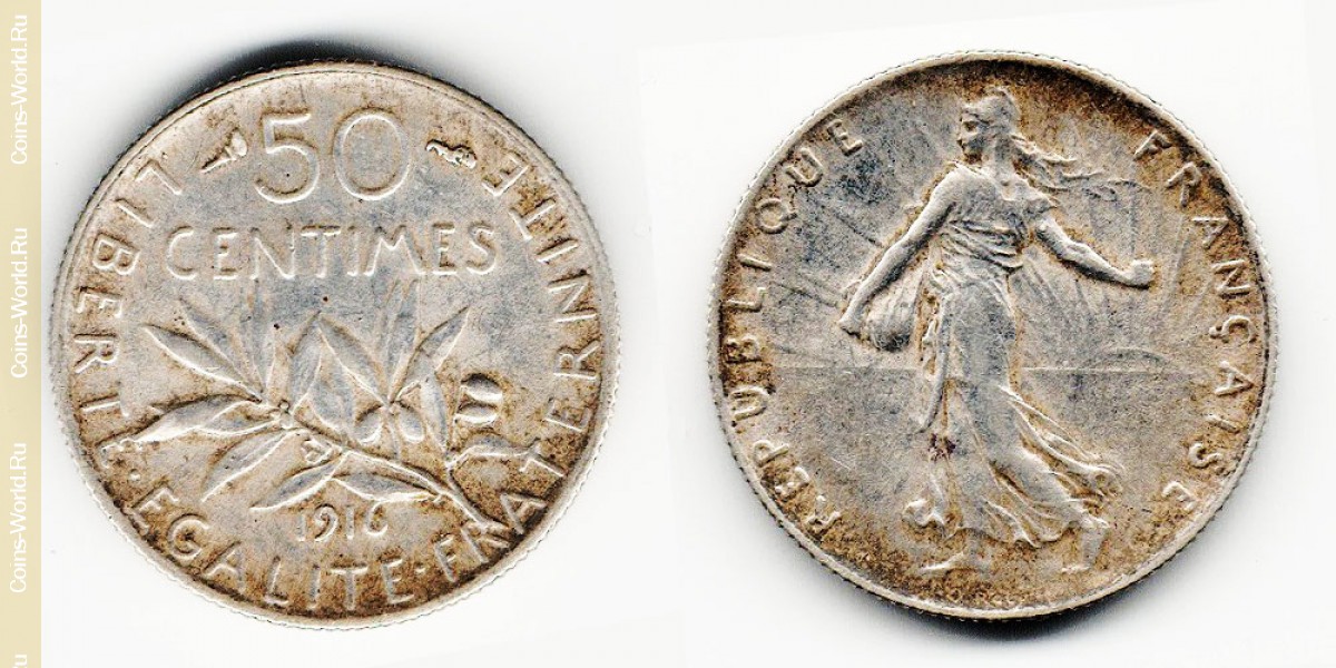 50 cêntimos 1916, França