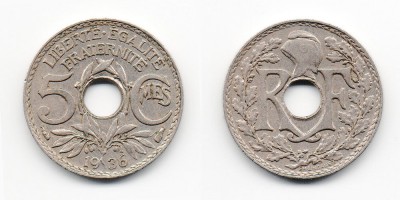 5 centimes 1936