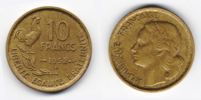 10 francos 1952