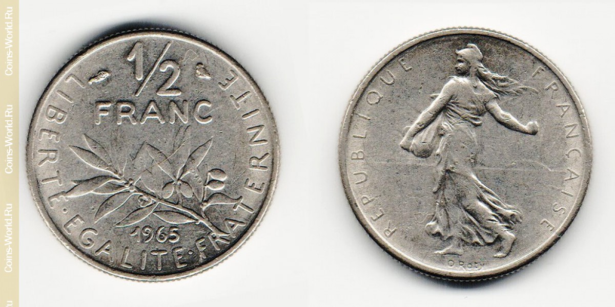 ½ francos 1965, Francia