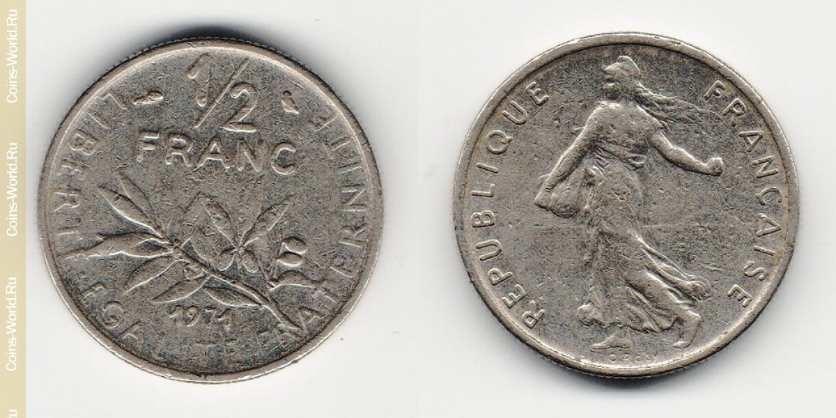 ½ francos 1971 Francia