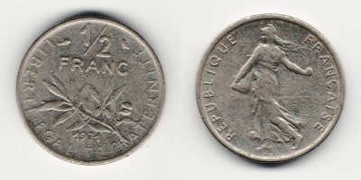 ½ франка 1971 года 