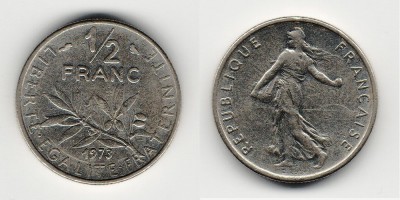 ½ franc 1973