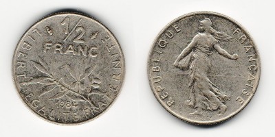 ½ franc 1984