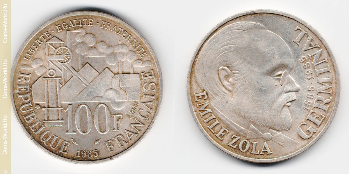 100 франков 1985 года Франция