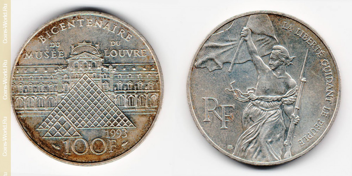 100 francos 1993, Francia