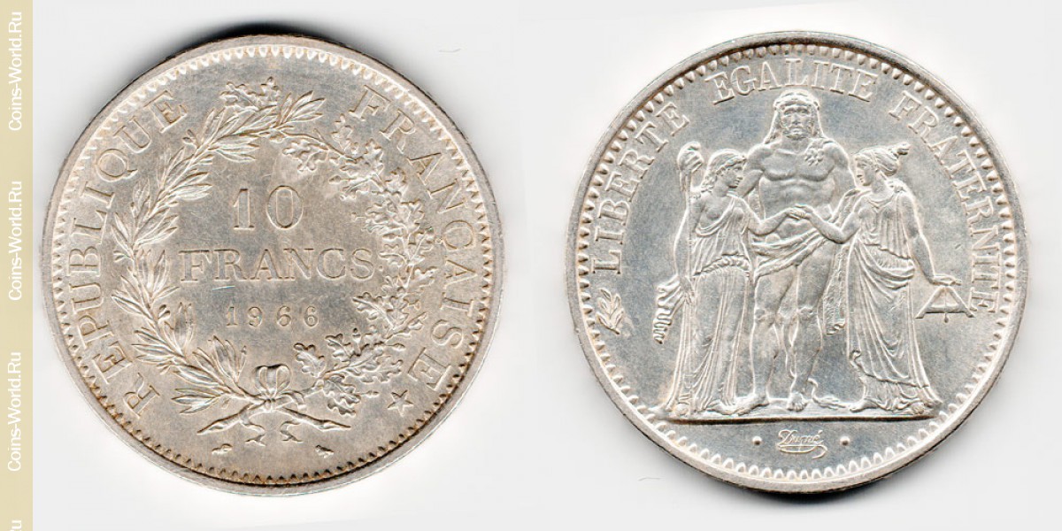 10 francos 1966 Francia