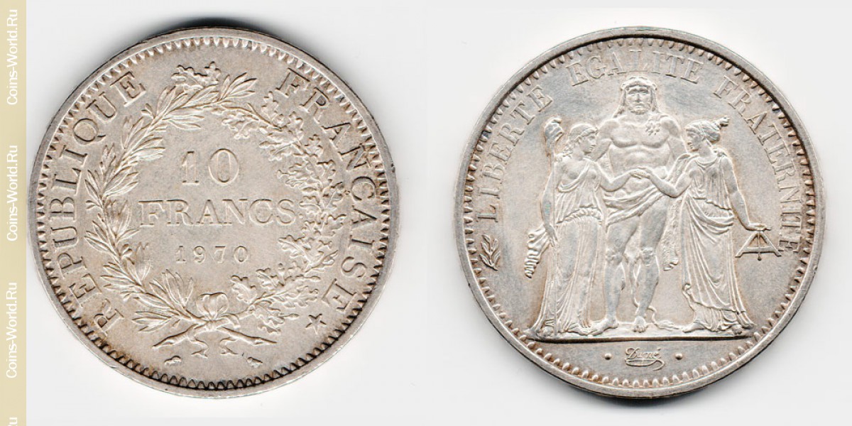 10 francos 1970, Francia