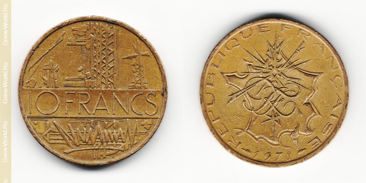 10 francos 1978, a França