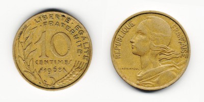 10 centimes 1968