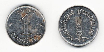 1 centime 1967