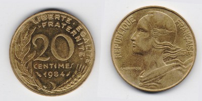 20 céntimos 1984