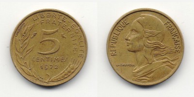 5 céntimos 1972