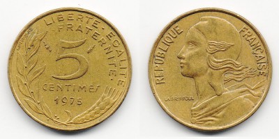 5 centimes 1975